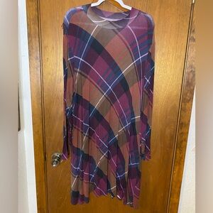 Maurices 24/7 Plaid Dress 2x